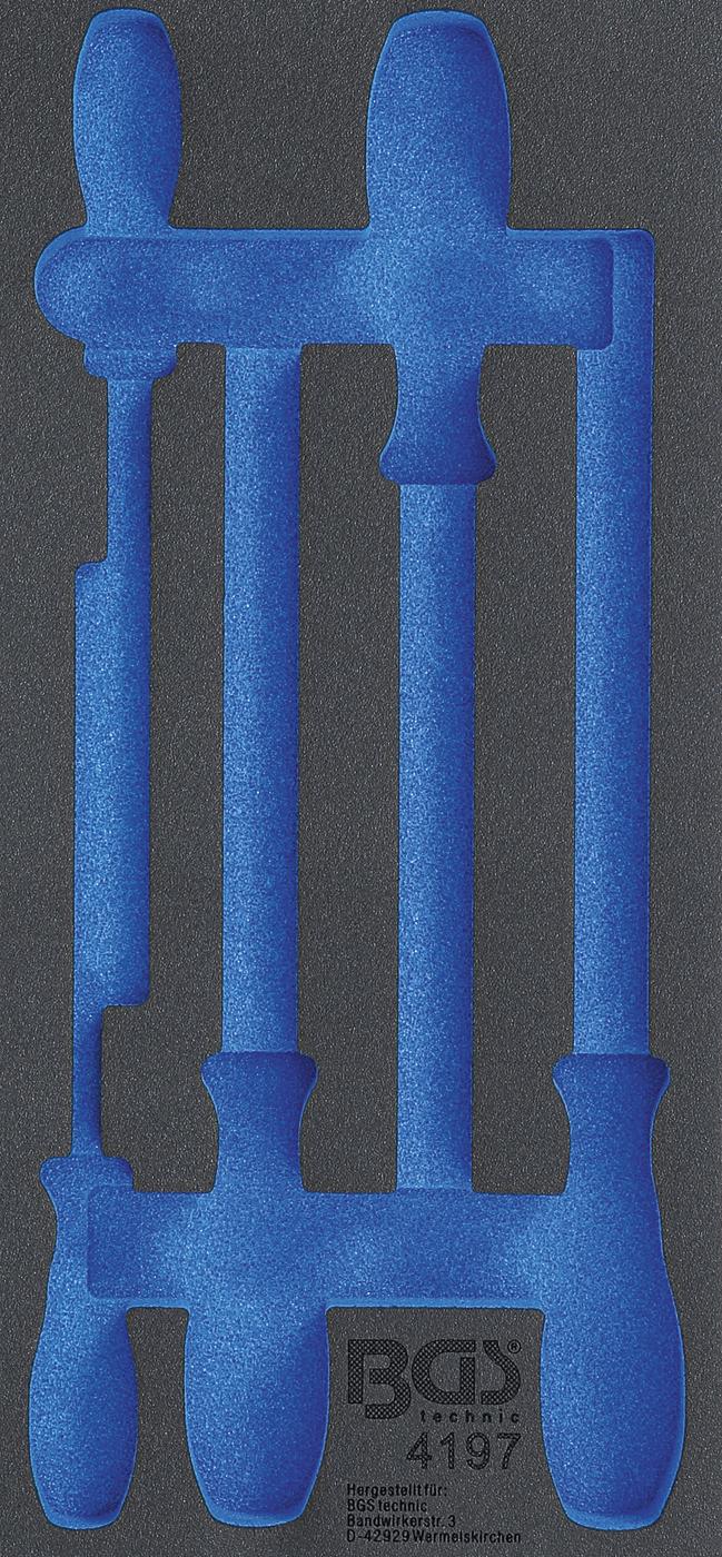 Įrankių dėklas dildėms 1/3 | tuščias | nuo BGS 4197 (4197-1)