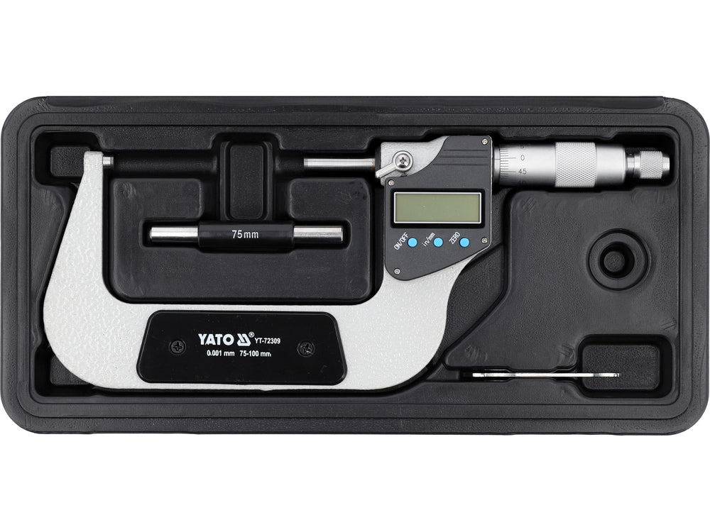 Mikrometras skaitmeninis | 75-100 mm / 0,001 mm (YT-72309)