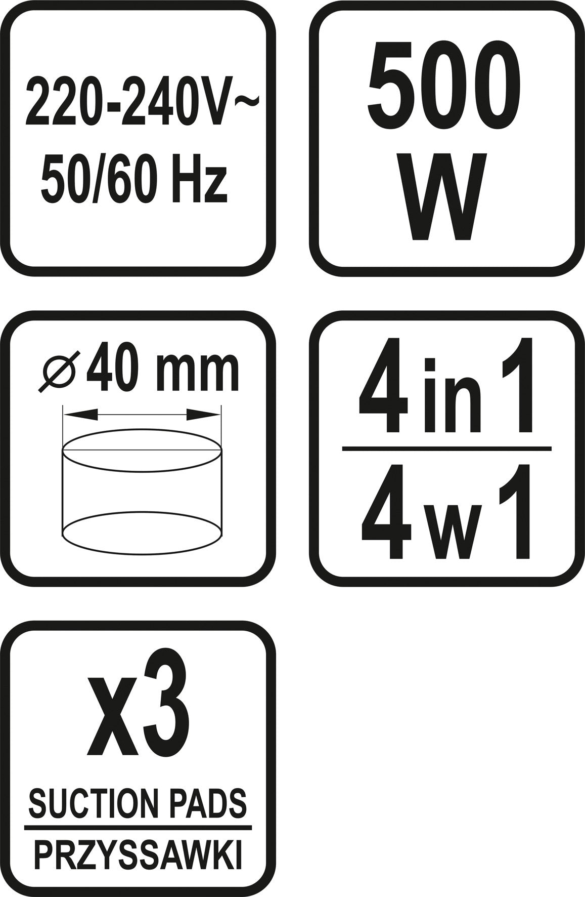 Smulkintuvas / blenderis | 500W (67703)