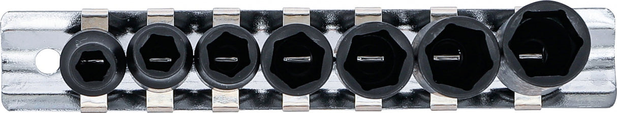 Smūginių ilgų galvučių komplektas | šešiakampės | 6,3 mm (1/4") | 6 - 13 mm | 7 vnt. (5299)