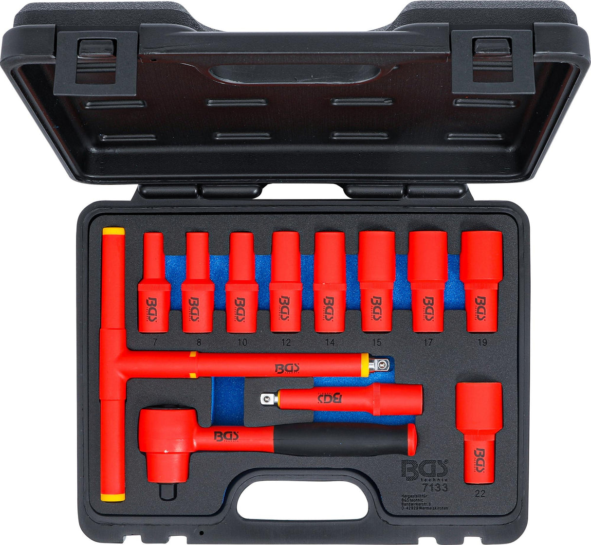 Įrankių rinkinys VDE | 10 mm (3/8") | 7 - 22 mm | 12 vnt. (7133)