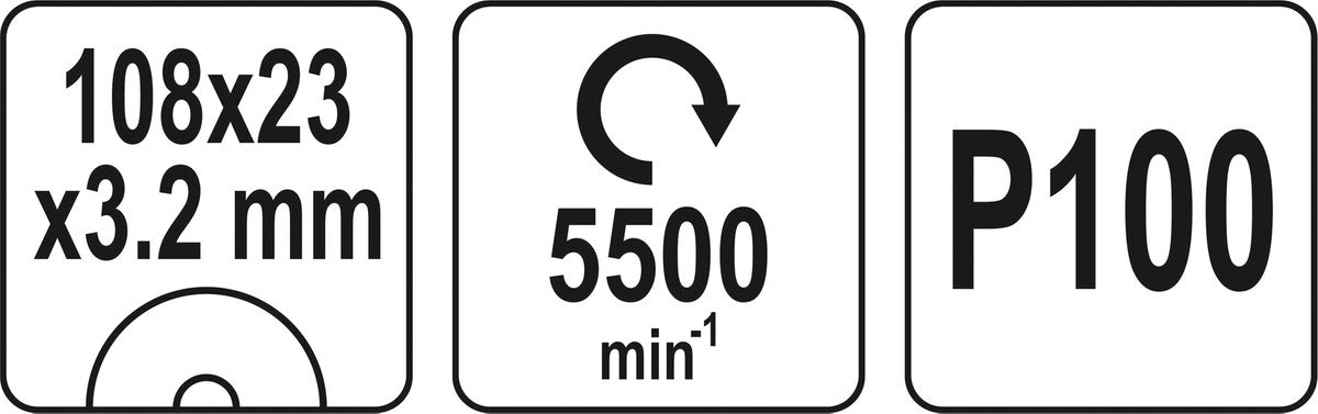 Grandinės galandymo diskas | tinka YT-84990 (YT-84991)