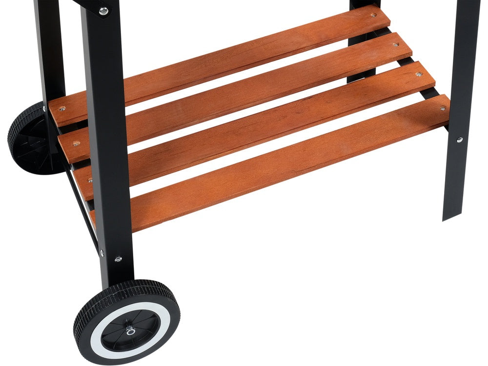 Lauko kepsninė / grilis | medinė lentyna | grotelės 48X26.5 cm (99907)