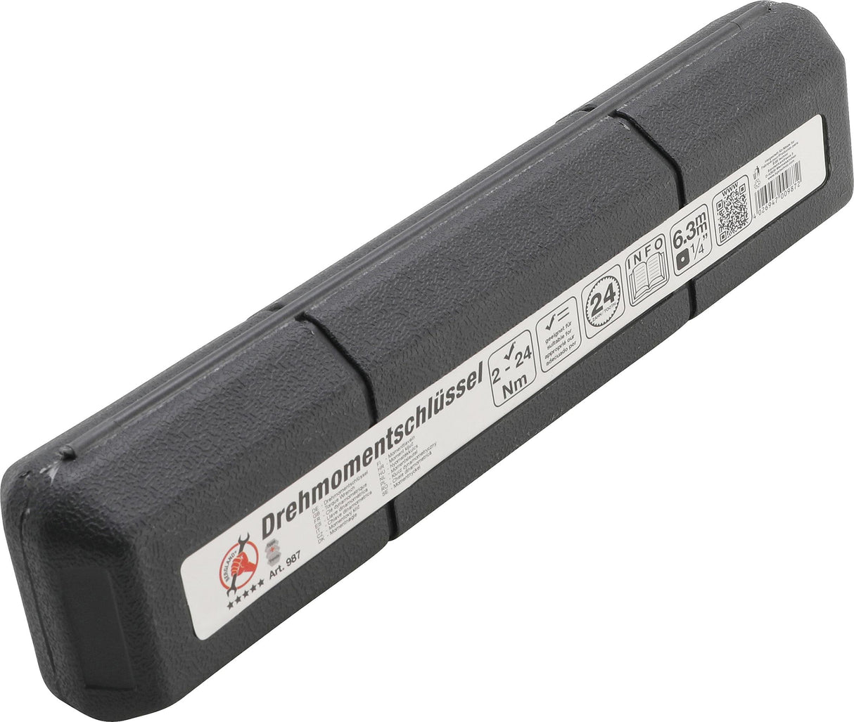 Dinamometrinis raktas | 6.3 mm (1/4") | 2-24 Nm (987)