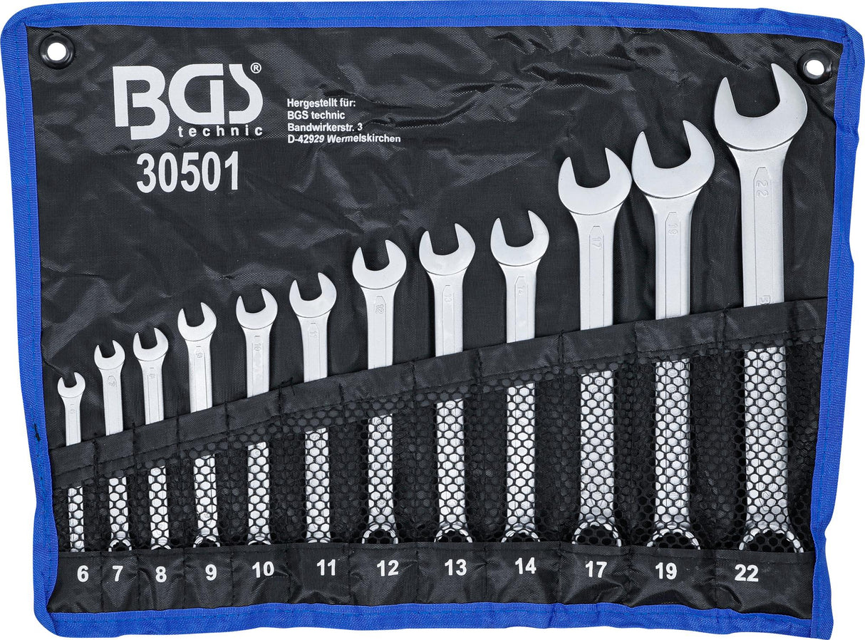 Kombinuotas raktų rinkinys | 6 - 22 mm | 12 vnt. (30501)