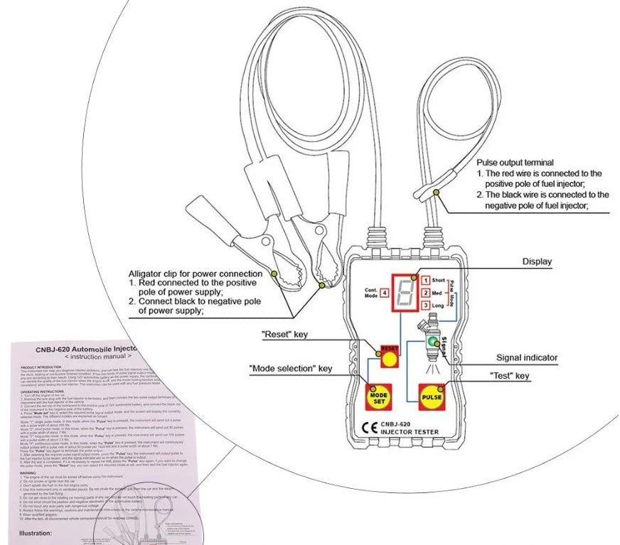 Kuro purkštukų testeris (FT12V)