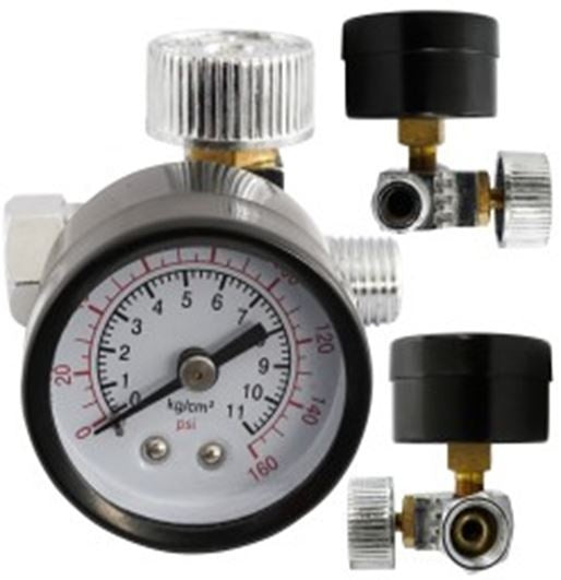 Oro srauto reguliatorius su manometru (LG-02)