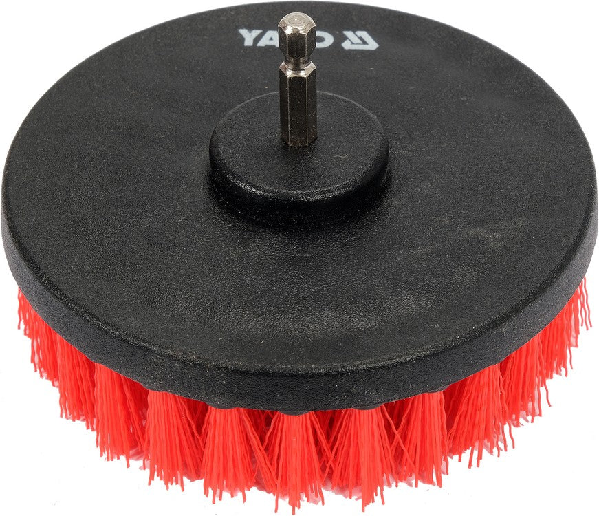 Šepečių rinkinys su Hex 6.3 mm (1/4") galu | Nailonas | 5 vnt. (YT-47777)