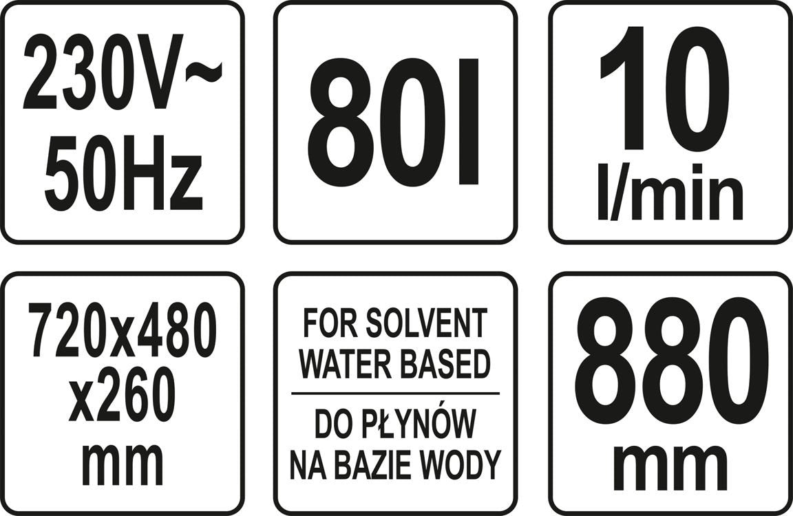 Smulkių dalių / detalių plovyklė | 80 l (YT-55808)