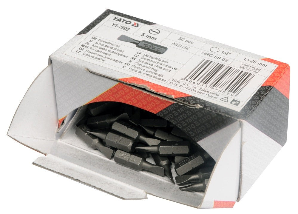 Antgalis kryžminis 1/4"x25MM, dydis PZ1, S2 50 vnt (YT-7810)