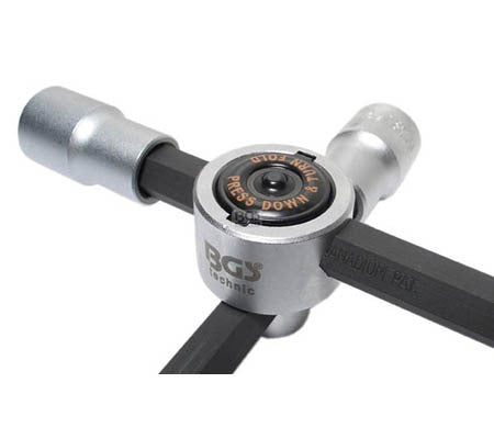 Keturių krypčių ratų veržliaraktis sunkvežimiams | 24 x 27 - 32 x 20 mm (3/4") (1458)