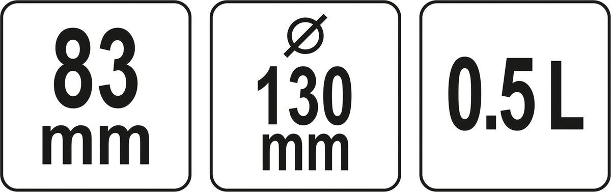 Indas / dubuo | konstrukcinis puodelis| guminis / lankstus gipsui | 0,5 l (YT-51881)