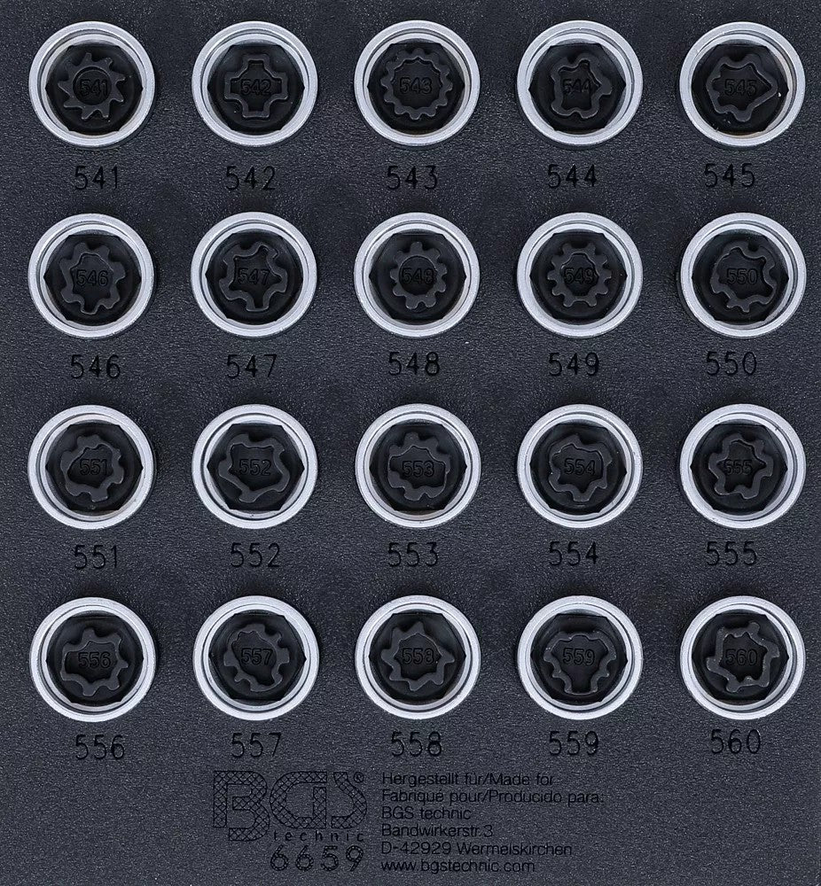 Ratų varžtų užraktų rinkinys VAG | 20 vnt. (6659)