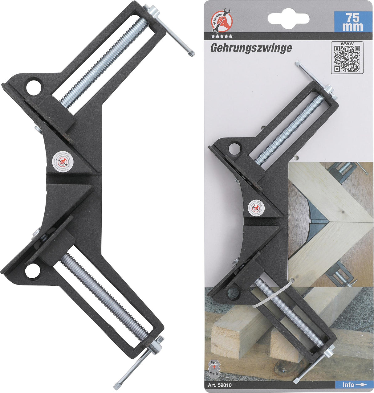 Staliaus spaustuvai kampiniai | 75 mm (59810)