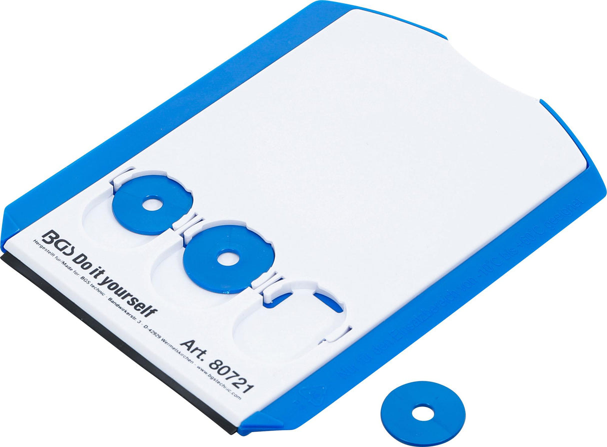 Parkavimo diskas | su ledo grandikliu / guminiu kraštu (80721)