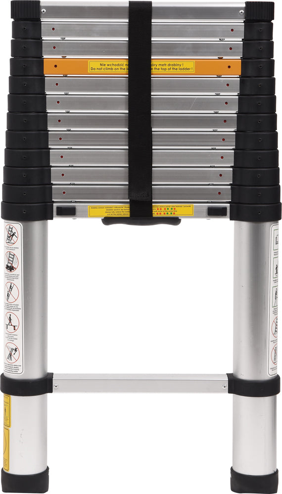 Kopėčios aliuminės teleskopinės | 13 laiptelių | 3.8 m (17701)