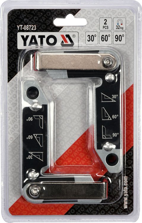 Magnetiniai laikikliai suvirinimo darbams | Tipas L | 32 kg / 2 vnt. (YT-08723)