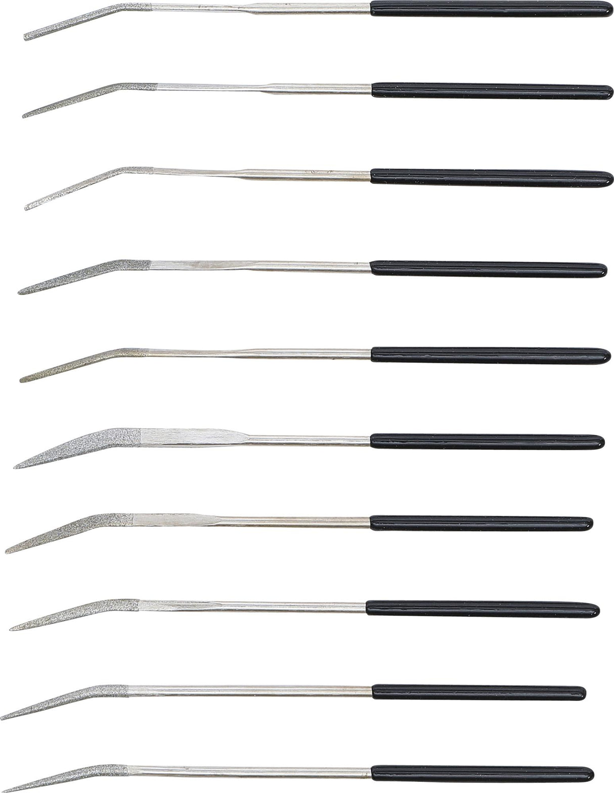 Deimantinių dildelių rinkinys | lenktos | 140 x 3 mm | 10 vnt. (1921)