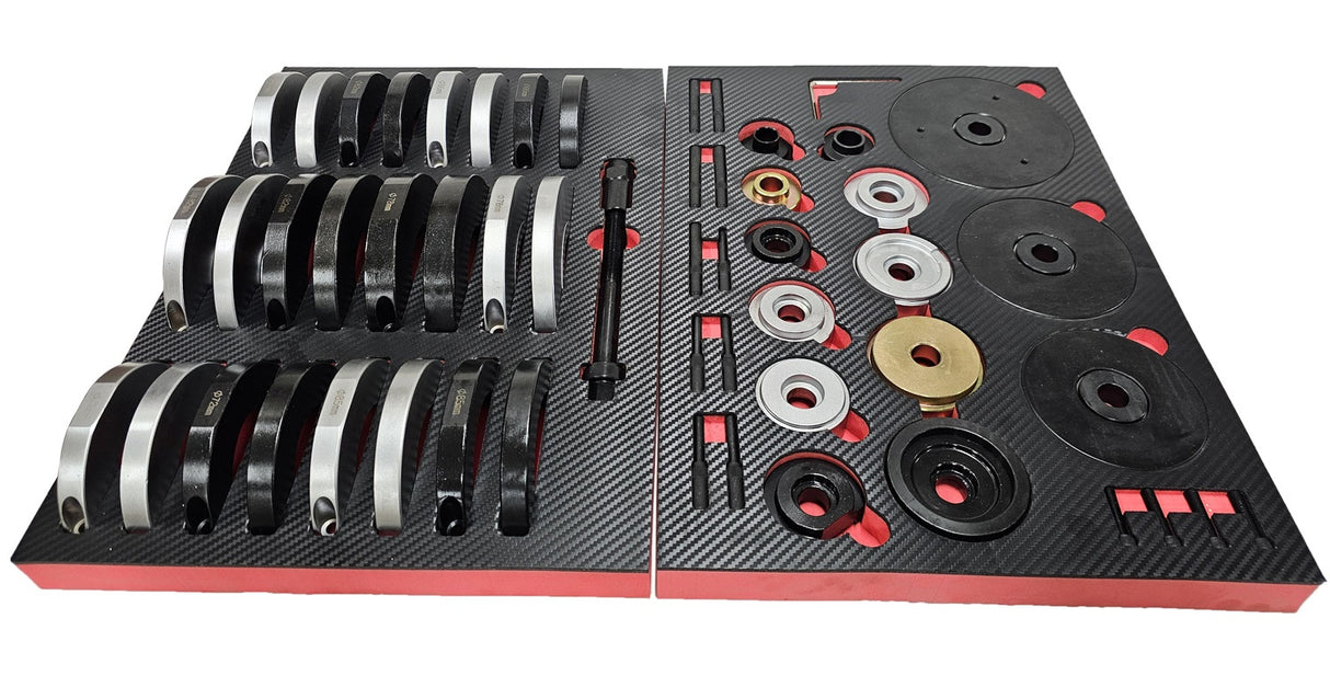 Rato guolių įrankių komplektas | GEN2 | rato guolių stebulės 62/66/72/78/82/85 mm (SK1354-100)