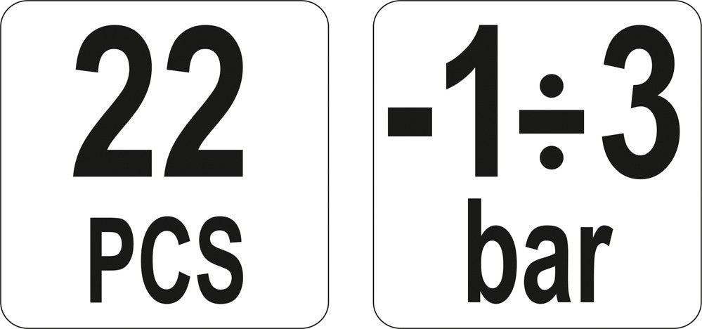 Vakuumo/slėgio matuoklis stabdžių skysčio nuorinimui | dvigubo veikimo (YT-0674)