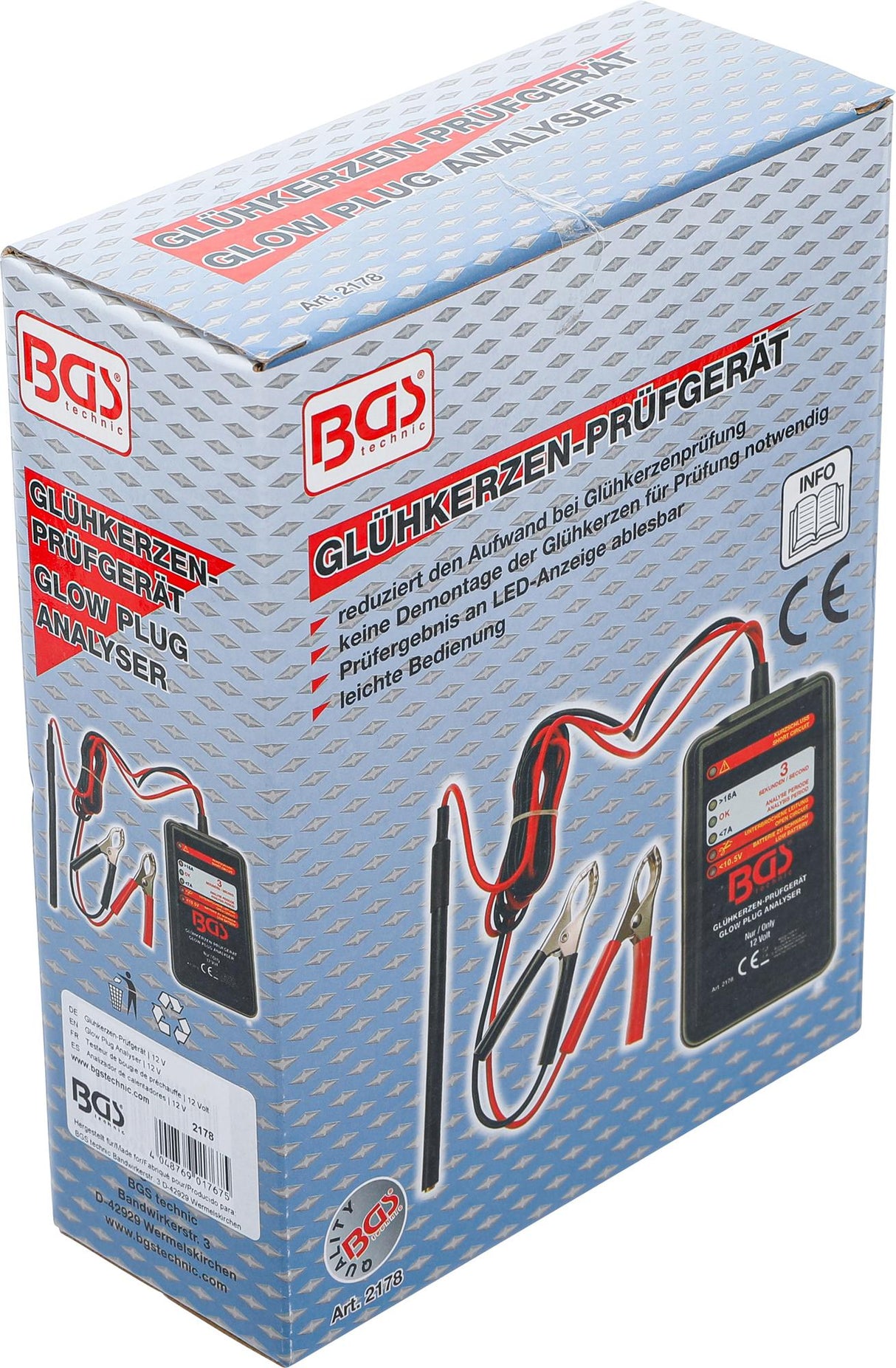 Kaitinimo žvakių analizatorius 12V (2178)