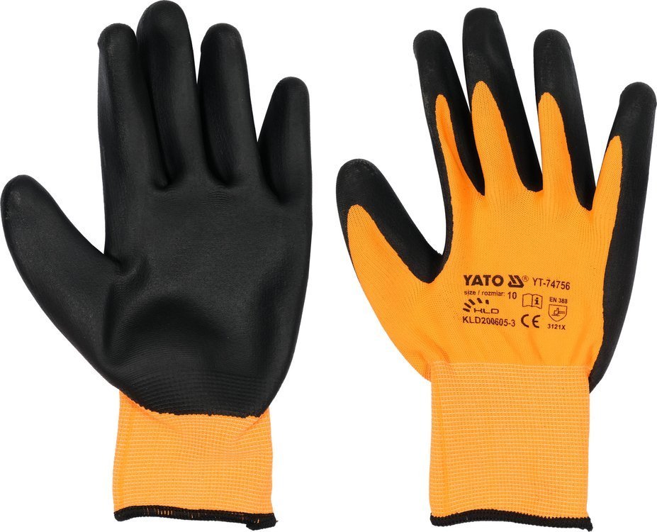 Darbo prštinės | 15 g nitrilas / nailonas | tinka jutikliniams ekranaims | 10 dydis (YT-74756)