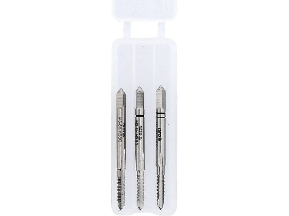 Sriegikliai 3vnt.M3x0,5, HSS/M2 (YT-2930)