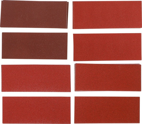 Šlifavimo padų rinkinys | Orbitinis šlifuoklis / rankinis šlifuoklis | 93 x 230 mm | K 60 - 120 | 25 vnt. (80813)