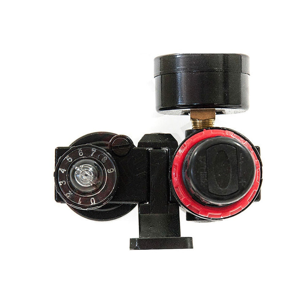 Oro filtras / tepalo blokas su slėgio reguliatoriumi ir manometru | 1/4" (LG-08)