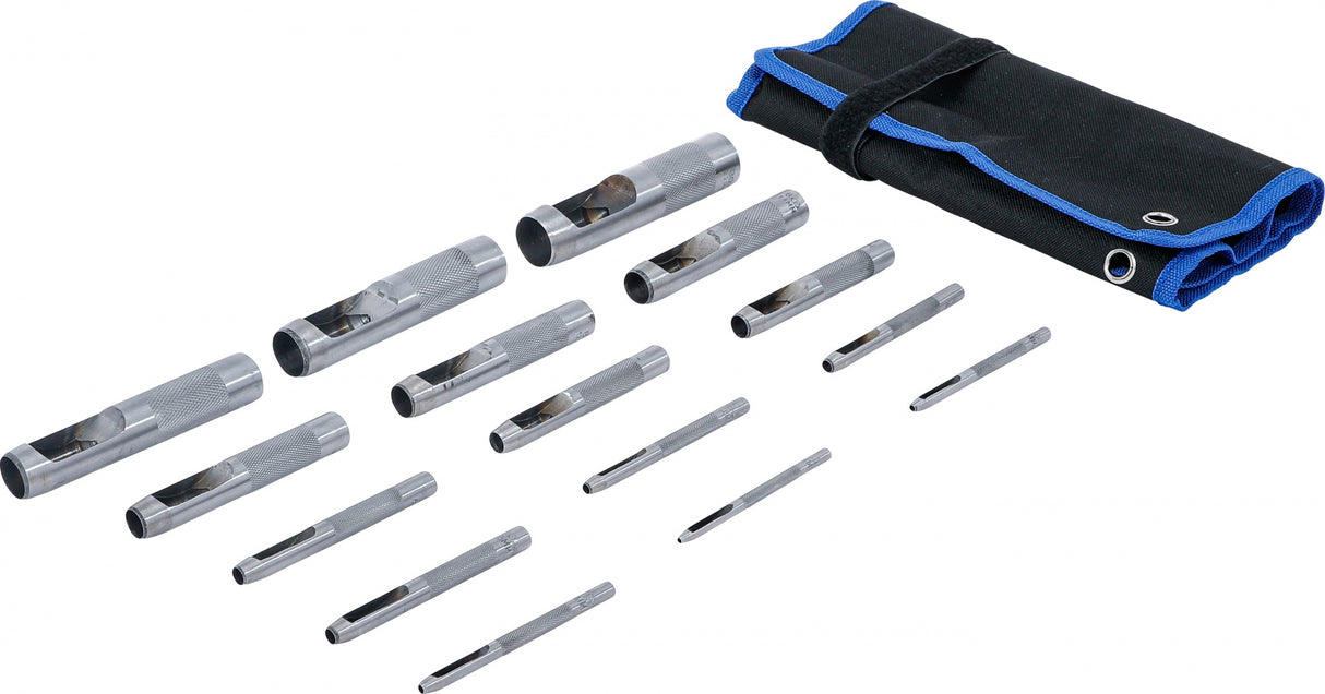 Skylių išmušėjų rinkinys | 2 - 22 mm | 15 vnt. (74570)