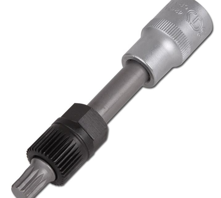 Antgalis generatoriaus diržo skremuliams | 12,5 mm (1/2") | Spline (XZN) M10 | 2 vnt. (4245)