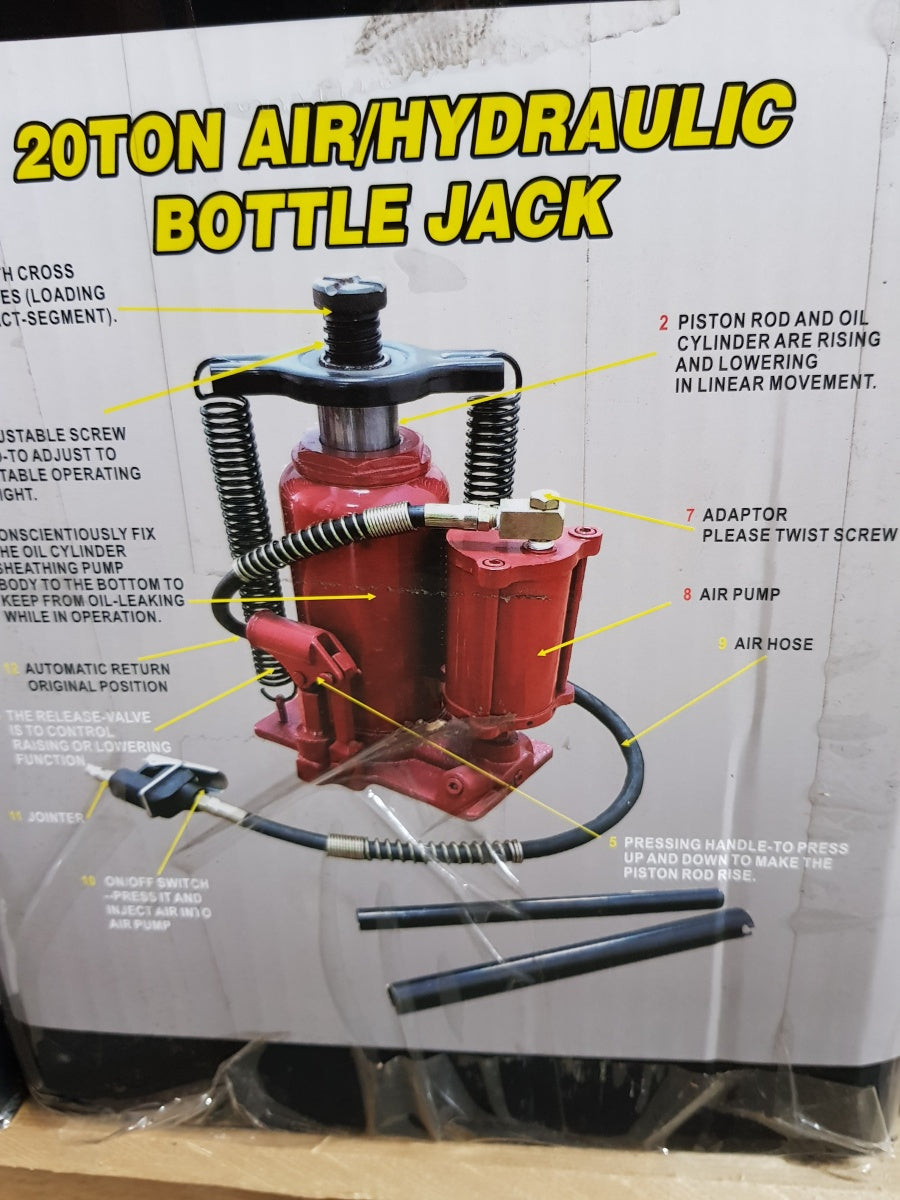 Pneumo-hidraulinis domkratas | 210-390 mm | 20 t (BJ20)