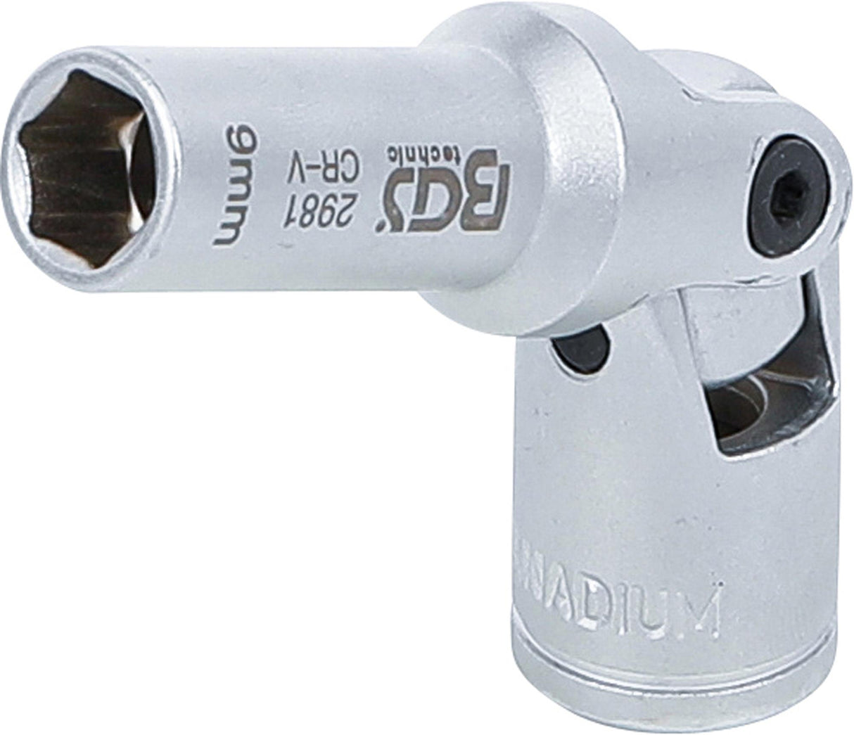 Galvutė kaitinimo žvakėms šešiakampė šarnyrinė | 10 mm (3/8") | 9 mm (2981)