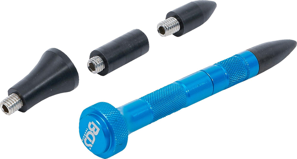 Aliuminė rankenėlė su keičiamais antgaliais įlenkimų šalinimui be dažymo | 100 mm (9155)