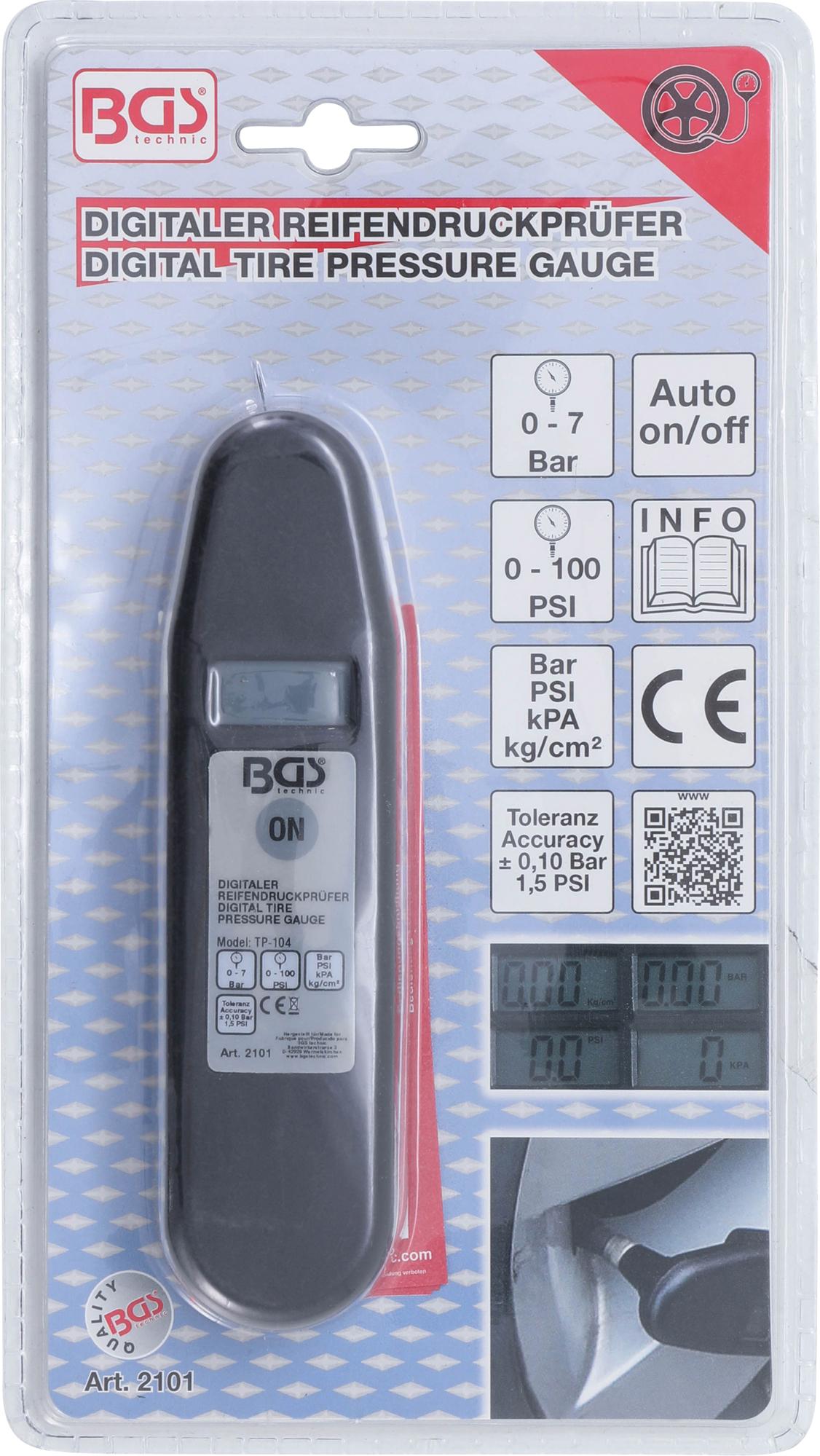 Skaitmeninis padangų slėgio manometras (2101)