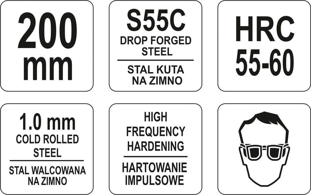 Žirklės skardai | 200 mm (YT-1963)
