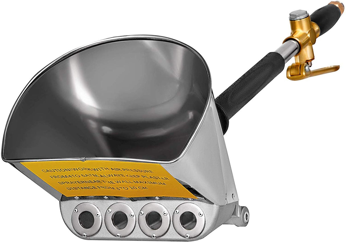 Lubų tinkavimo pistoletas | pneumatinis | nerūdijantis plienas (PG002)