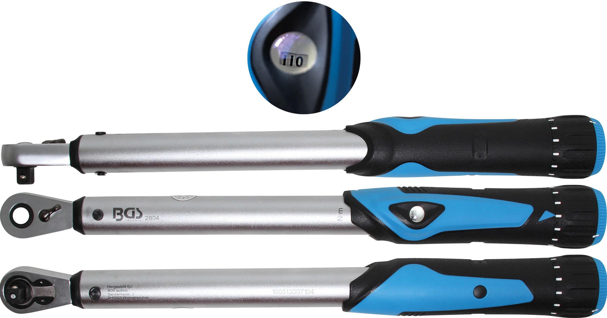 Dinamometrinis raktas | su skale | 10 mm (3/8") | 20 - 100 Nm (2804)