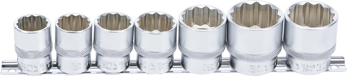 Galvučių rinkinys 12 kampų | 12,5 mm (1/2") | 20 - 32 mm | 7 vnt. (9109)