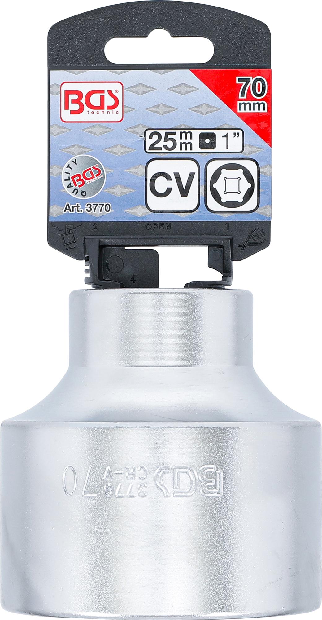 Galvutė 6-kampė | 25 mm (1") | 70 mm (3770)