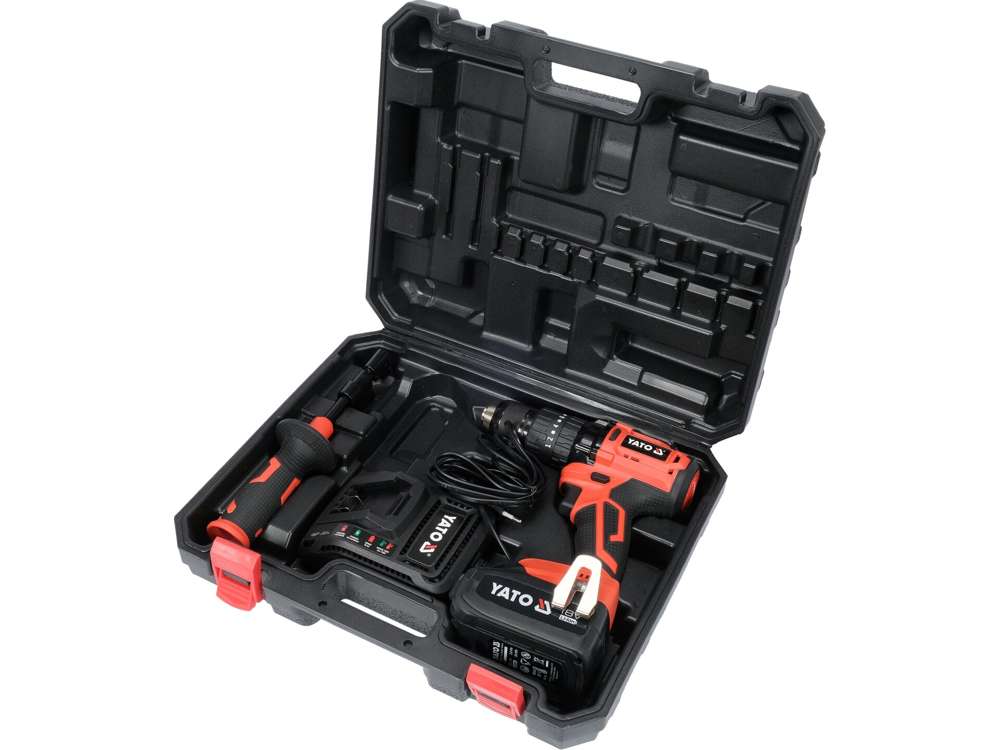 Akumuliatorinis smūginis gręžtuvas | bešepetėlinis | 75 Nm | 18V 3,0AH (YT-82790)