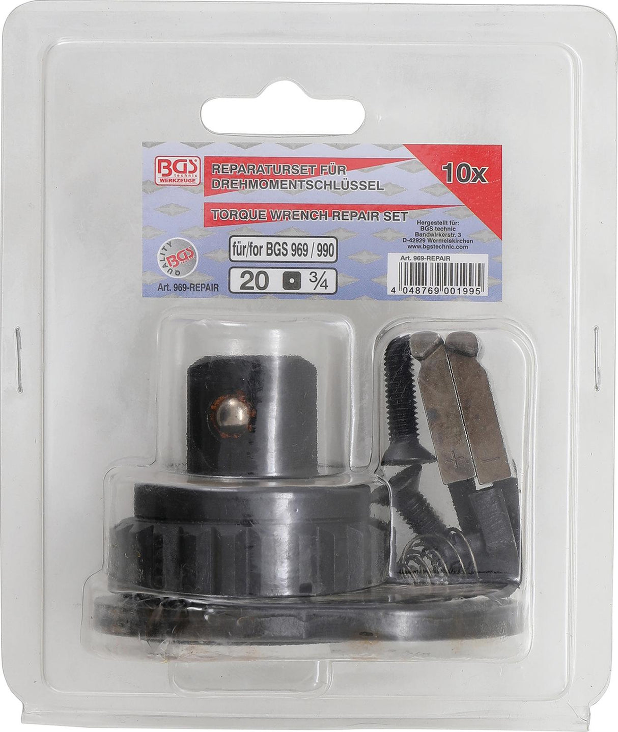 Remonto komplektas jėgos raktui | BGS 969, 990 (969-REPAIR)