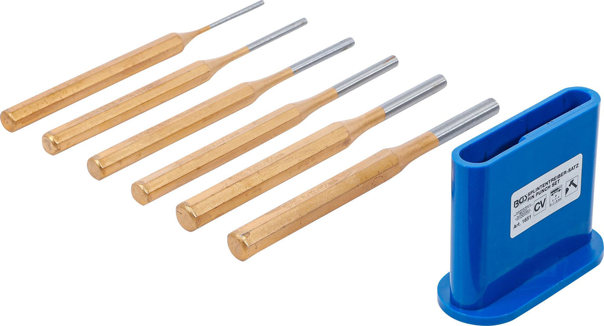 Bukų išmušėjų rinkinys | 150 mm | 3 - 8 mm | 6 vnt. (1651)