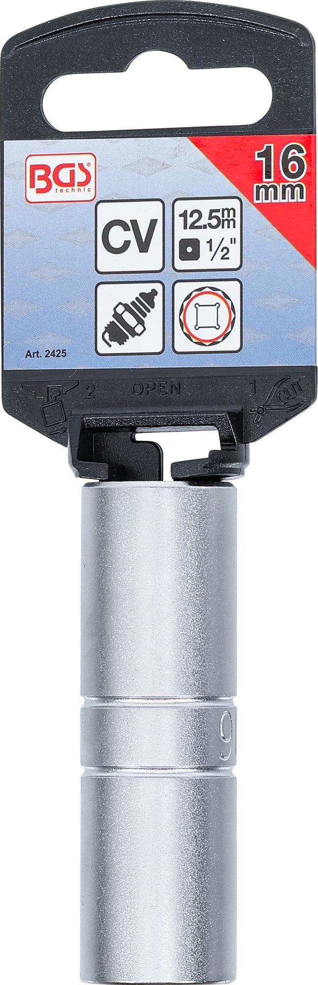 Galvutė žvakėms | plonasienė | 12.5 mm (1/2") | 16 mm (2425)