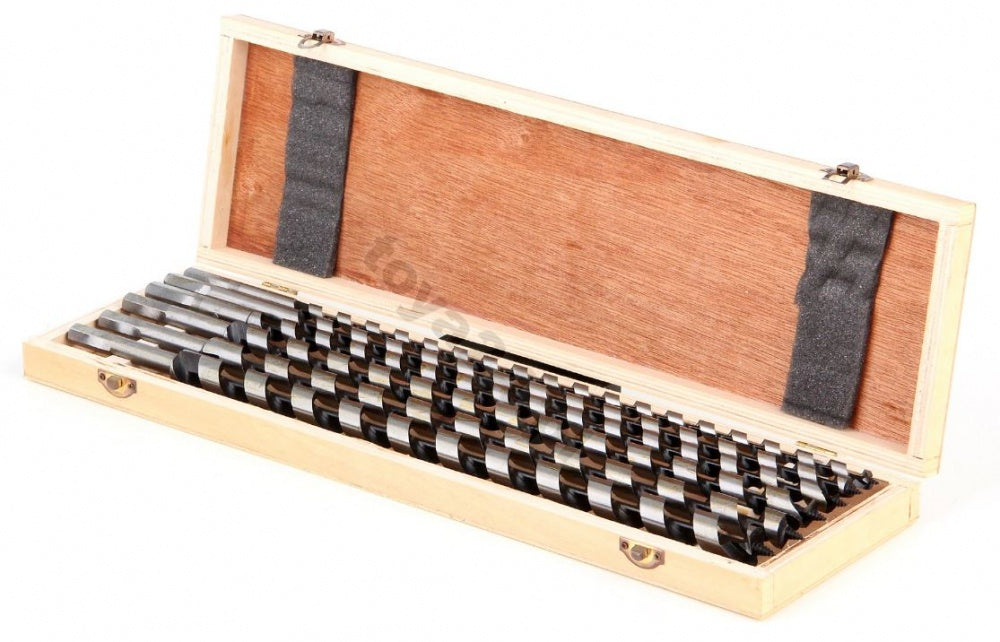 Spiralinių grąžtų rinkinys medžiui | 460 mm / 10-20 mm | 6 vnt. (22466)