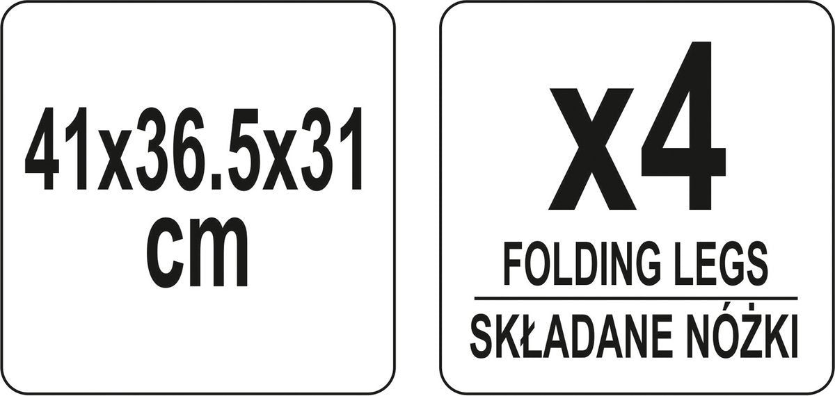 Grilis turistinis sulankstomas | nešiojamas | 33 X 35,5 cm (99483)