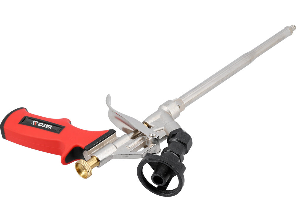 Pistoletas montažinėms putoms | su 360° reguliuojamu lizdu (YT-67424)