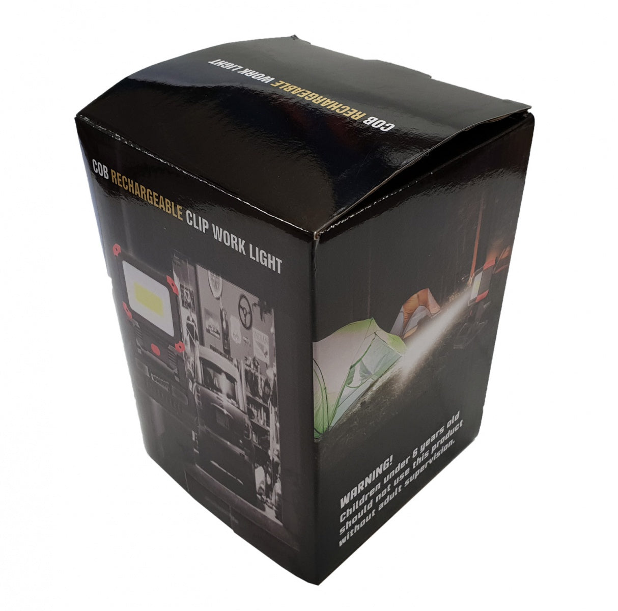 Darbo lempa įkraunama | su magnetu ir prisegtuku | 270°/ 180° | COB LED (RWL10C)