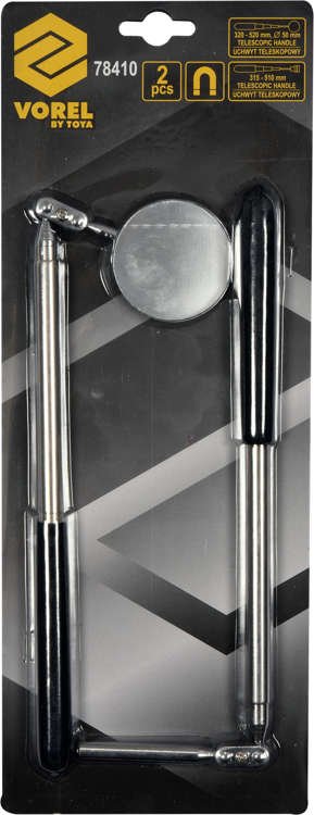 Magnetinio griebtuvo / tikrinimo veidrodžio rinkinys | 2 vnt. (78410)