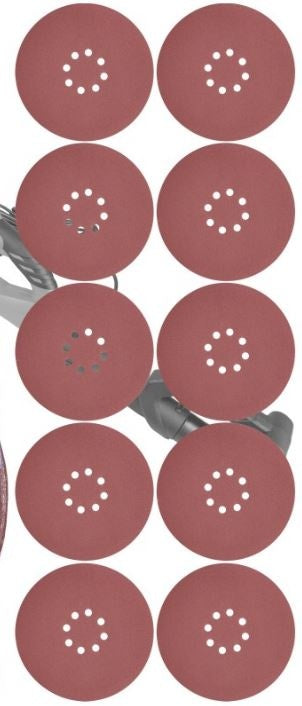 Šlifavimo popierius (velcro) žirafai | su skylėm | 225 mm / P150 | 10 vnt. (PD225150S)